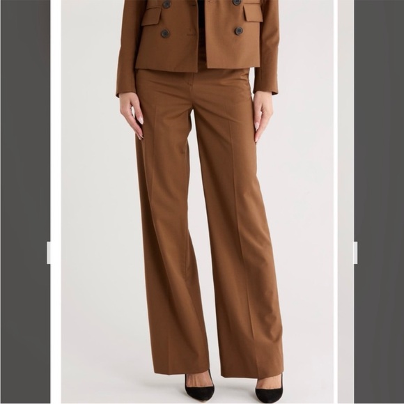 Veronica Beard Pants - Veronica Beard Tonelli Wool Blend Pants in Whisky Size 2